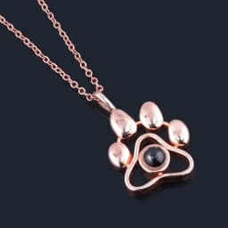 Customized Family Lover Pet Photo Projection Necklace Love Memory Choker Necklace Valentine's Day Mother's Day Gift Dropshipping