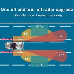 Driintel 79GHz77GHz RCTA AOA Millimeter Wave Radar Blind Spot Detection System BSD BSM BSA Microwave Radar Blind Spot Monitoring