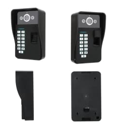 MOUNTAINONE 7 inch 1/2 Monitors Wifi Wireless Fingerprint RFID Video Door Phone Doorbell Intercom System with Wired 1080P camera