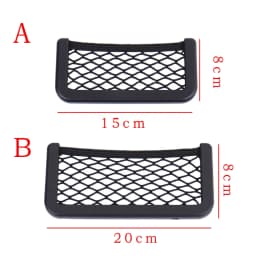 Multi-function Small Bag Car Mobile Phone Storage Mesh Pocket Car Supplies Car Storage Bag Case For Debris Small Items Storage