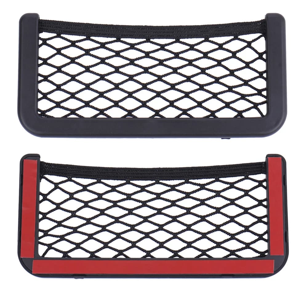 Multi-function Small Bag Car Mobile Phone Storage Mesh Pocket Car Supplies Car Storage Bag Case For Debris Small Items Storage