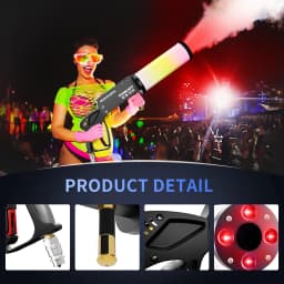 MOKA SFX Led Co2 Gun Handheld Cryo Led Co2 Jet Machine Pistol Special Effects Co2 Cannon Guns With Lights Co2 Cannon
