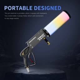 MOKA SFX Led Co2 Gun Handheld Cryo Led Co2 Jet Machine Pistol Special Effects Co2 Cannon Guns With Lights Co2 Cannon