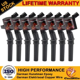 8Pcs Ignition Coil For Ford F150 F250 F550 Expedition 4.6L 5.4L 6.8L V8 V10 DG508 FD503 2000 2001 2002-2004 Ignition Coil Pack