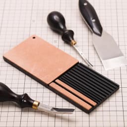 WUTA Multifunctional Leather Edge Beveler Sharpener Sharpening Strop Tool Polish Grind Knife Wide Shovel Cutting Edge Skiving