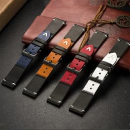 20/22mm Leather Band for Samsung Galaxy Watch 4 6 5 3/46mm/42mm/active 2 Gear S3 /S2/Sport bracelet Huawei watch GT/2/2e Strap