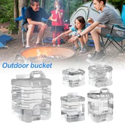 New 5L 7.5L 10L 15L 20L Outdoor Tableware Drink Pure Bucket PC Can Be Filled With Boiling Water Car Storage Bucket Transparent