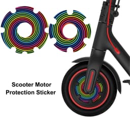 1 Pair Scooter Motor Protection Sticker Waterproof Electric Scooter Front Wheel Sticker Cover Film For XiaoMi Scoote 1S/M365/PRO