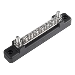 6 Terminal BusBar With Transparent Cover 130A AC/ 150A DC Power Distribution For Car Boat Marine Caravan RV XF-BB001C-6P