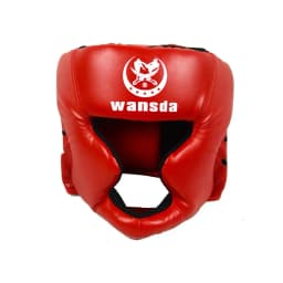 Boxing Headgear Professional Synthetic Leather MMA Protector Headgear Fighting Judo Kickboxing Head Guard Sparring Helmet
