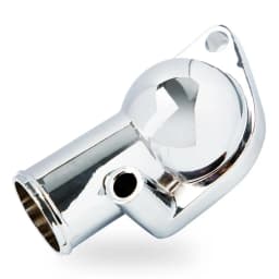 Water Neck Thermostat Housing 15 Degree For 1968-1986 Chevy 350 SBC BBC Chrome