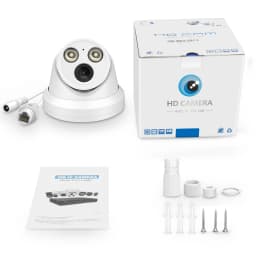 Hikvision Compatible ColorVu 5MP Dome POE IP Camera 8MP Home Security CCTV Camera 1080P 30m H.265 P2P Plug&play IPC