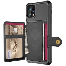 Luxury PU Leather Wallet Case for iPhone 13 11 12 Pro Max 5G iPhone 12 Mini Cases Wallet Flip Cover Buckle for iPhone 12 Fundas
