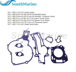 Boat Motor 6BX-WE001-00 6EE-W0001-00 Power Head Complete Gasket Kit for Yamaha Outboard Engine F6 F4 4HP 6HP 4-Stroke