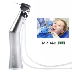 SALE! For NSK Style Dental Implant 20:1 Contra Angle Handpiece External Nozzle Double Water Push Button 2 Water Sprays Teeth