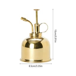 Brass Watering Can Spray Bottle Vintage Water Cans Succulent Plants Golden Gardening Spraying Bottle Watering Pot Garden Tool