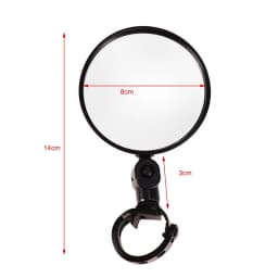 Bicycle Rearview Mirrors Wide-angle Convex Mirror Cycling Rearview Mirrors MTB Rearview Mirrors Silicone Handle Rearview Mirror