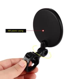 Bicycle Rearview Mirrors Wide-angle Convex Mirror Cycling Rearview Mirrors MTB Rearview Mirrors Silicone Handle Rearview Mirror