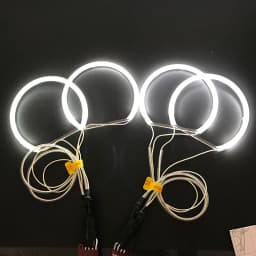 3 years warranty Hight quality 4x131mm CCFL Angel Eyes Kit Warm White Ring For BMW 3 5 7 Series E36 E38 E39 E46 Demon Eye