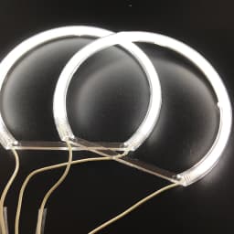 3 years warranty Hight quality 4x131mm CCFL Angel Eyes Kit Warm White Ring For BMW 3 5 7 Series E36 E38 E39 E46 Demon Eye