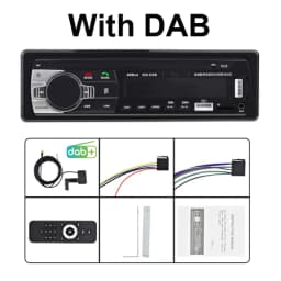 Podofo Dab Car Radio Autoradio Stereo Receiver FM Aux Input SD USB JSD-520 12V In-Dash 1din Bluetooth MP3 Multimedia Player