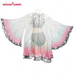 Women Bathing Suit Two Piece Bathing Suit Swimwear with Strapped Butterfly-Printed Kimono Haori Cover Up
