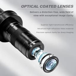 YIZHAN 60MP 48MP 4K USB HDMI VGA Digital Video Monocular Microscope Camera Continus Zoom 180X 215x Soldering Phone Repair Tools