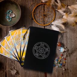 Flannel Tarot Card Bag Black Pentagram Mystical Magic Divination Rune Storage Bag Board Game Dice Toy Jewelry Drawstring Package