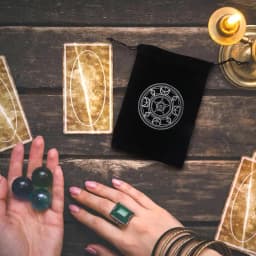 Flannel Tarot Card Bag Black Pentagram Mystical Magic Divination Rune Storage Bag Board Game Dice Toy Jewelry Drawstring Package