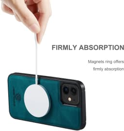 for iPhone 13 & 13 Pro Max Leather Case with Magnetic Wallet in Kickstand Card Holder Designed Cover for iPhone 13(2021)