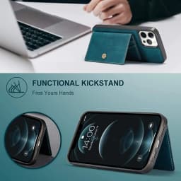 for iPhone 13 & 13 Pro Max Leather Case with Magnetic Wallet in Kickstand Card Holder Designed Cover for iPhone 13(2021)