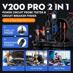 VDIAGTOOL V200PRO Circuit Probe Tester 12V/24V AC/DC Electrical Automotive Electrical System Breaker Finder