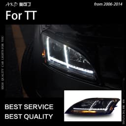 AKD Car Styling Head Lamp for Audi TT Headlights 2006-2012 TT Headlight LED DRL Signal Lamp Hid Bi Xenon Automotive Accessories