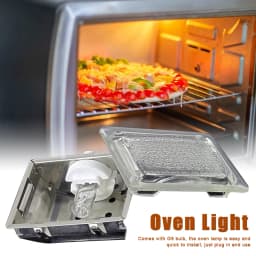 40W 110V 220V Oven Light Lamp Holder And G9 Bulb 500℃ High Temperature Resistant Barbecue Oven Light BBQ Microwave Light Bulb