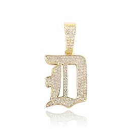 JINAO New A-Z Letters Name Pendant Necklace Iced Out Cubic Zirconia Chain Hip Hop Jewelry For Women and Men Gift