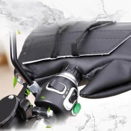 Motorcycle Handle Cover Waterproof Windproof Warm Handlebar Gloves Thick Velvet Hand Warmer For Motorcycle Scooter Accessories