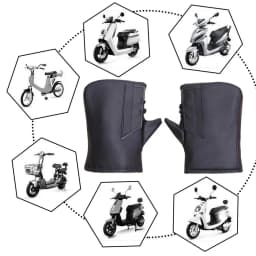 Motorcycle Handle Cover Waterproof Windproof Warm Handlebar Gloves Thick Velvet Hand Warmer For Motorcycle Scooter Accessories