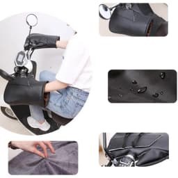 Motorcycle Handle Cover Waterproof Windproof Warm Handlebar Gloves Thick Velvet Hand Warmer For Motorcycle Scooter Accessories
