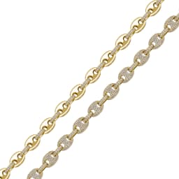 GUCY 12mm Cuban Wide Link Chains Fashion Hip Hop Jewelry Iced Out Bling 5A Cubic Zirconia Paved Women Men Bracelet