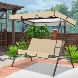 150CM 3 Seater Garden Swing Cushion 5 Colors Waterproof Dustproof Chair Replacement Canopy Spare Fabric Cover Dust Covers