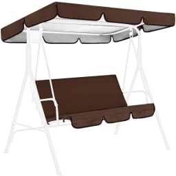 150CM 3 Seater Garden Swing Cushion 5 Colors Waterproof Dustproof Chair Replacement Canopy Spare Fabric Cover Dust Covers
