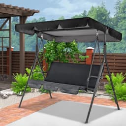 150CM 3 Seater Garden Swing Cushion 5 Colors Waterproof Dustproof Chair Replacement Canopy Spare Fabric Cover Dust Covers