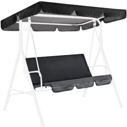 150CM 3 Seater Garden Swing Cushion 5 Colors Waterproof Dustproof Chair Replacement Canopy Spare Fabric Cover Dust Covers