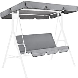 150CM 3 Seater Garden Swing Cushion 5 Colors Waterproof Dustproof Chair Replacement Canopy Spare Fabric Cover Dust Covers