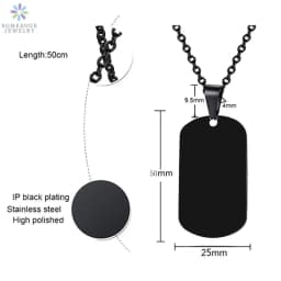 SOMESOOR Black Lives Matter Powerful Fist Engraved Pendant Necklace Stainless Steel 45cm Bead Chains Jewelry For Women Gifts