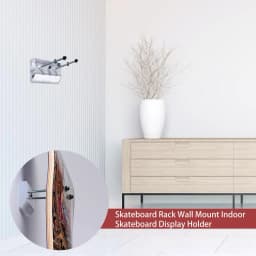 Skateboard Rack Wall Mount Indoor Acrylic Sliding Plate Bracket Display Holder For Longboard Skateboards Hardware Accessories