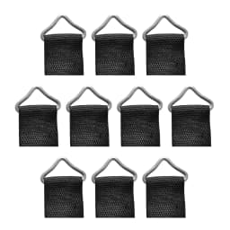 10pcs/Set Stainless Steel Triangle Rings Buckle 1.5" Loop Ring V-rings Straps Trampoline Mat Parts Replacement Repair Supplies