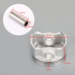 Areyourshop Piston Ring Pin Clip Kit For Suzuki AN400 Burgman 1999-2006 12111-15F00-0F0 Motor Parts