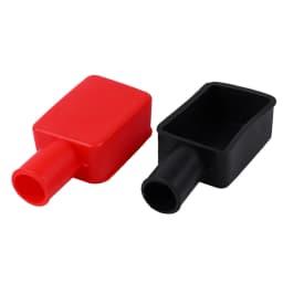2pcs PVS Car Battery Battery Terminal Protective Covers Positive And Negative Insulating Battery Replacement Cover Caps Impart