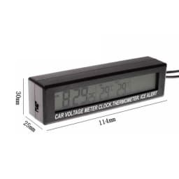 Adeeing EC88 Car Thermometer Clock Voltmeter Electronic Clock Two-color Electronic Thermometer